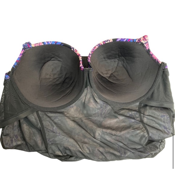 TORRID Pineapple Push-Up Demi Slim Fix Swimsuit Sz 4XL - Picture 7 of 16